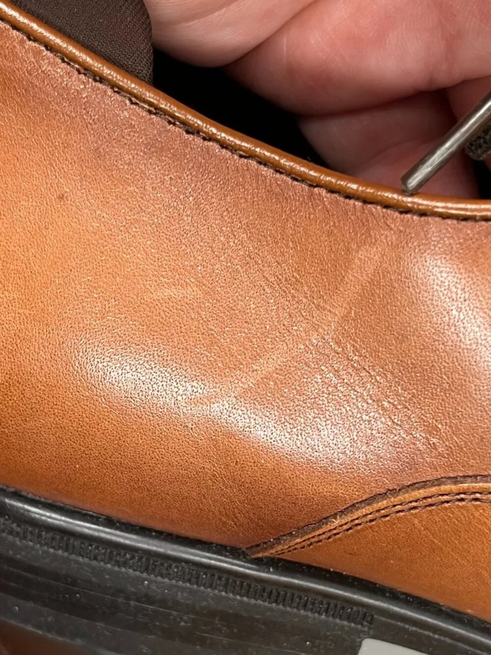 Kenneth Cole Reaction Edge Flex Oxford Dress Shoes Cognac Men’s Size 11